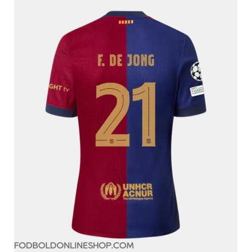 Barcelona Frenkie de Jong #21 Hjemmebanetrøje 2024-25 Kortærmet